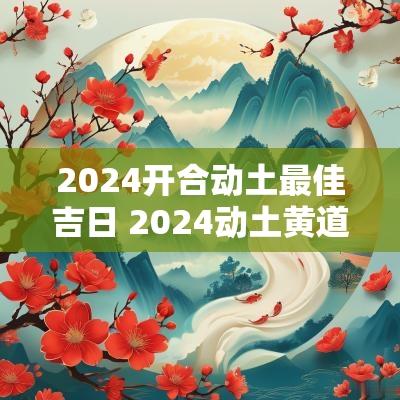 2025开合动土最佳吉日 2025动土黄道吉日