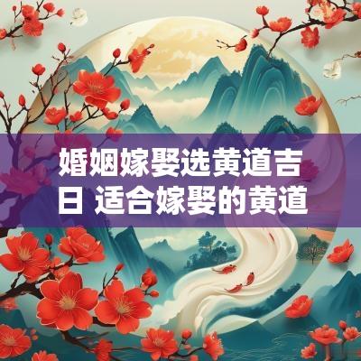 婚姻嫁娶选黄道吉日 适合嫁娶的黄道吉日