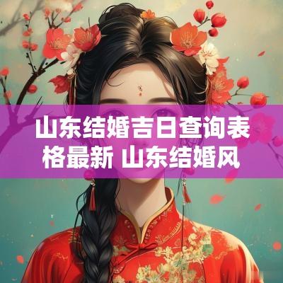 山东结婚吉日查询表格最新 山东结婚风俗流程时间