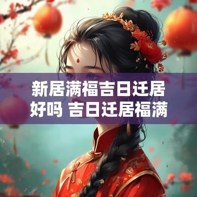 新居满福吉日迁居好吗 吉日迁居福满新居
