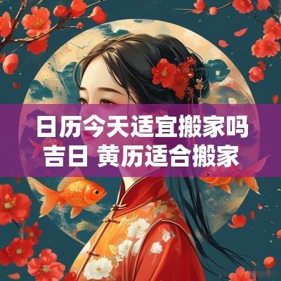 日历今天适宜搬家吗吉日 黄历适合搬家的日子2025