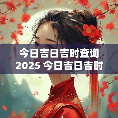 今日吉日吉时查询2025 今日吉日吉时查询老黄历