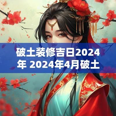 破土装修吉日2025年 2025年4月破土黄道吉日一览表