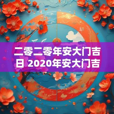 二零二零年安大门吉日 2025年安大门吉日