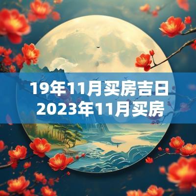 19年11月买房吉日 2025年11月买房黄道吉日查询