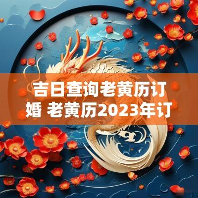 吉日查询老黄历订婚 老黄历2025年订婚黄道吉日查询