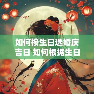 如何按生日选婚庆吉日 如何根据生日看婚期