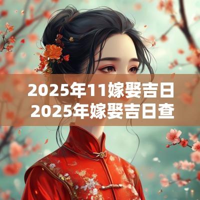 2025年11嫁娶吉日 2025年嫁娶吉日查询表