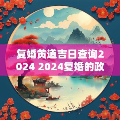 复婚黄道吉日查询2025 2025复婚的政策