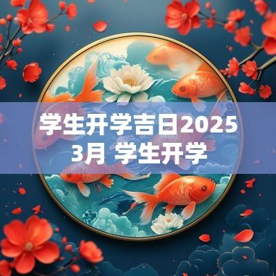 学生开学吉日20253月 学生开学