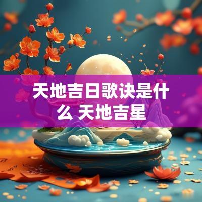 天地吉日歌诀是什么 天地吉星