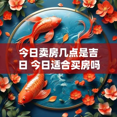 今日卖房几点是吉日 今日适合买房吗