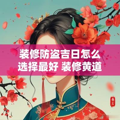 装修防盗吉日怎么选择最好 装修黄道吉日2025年老黄历