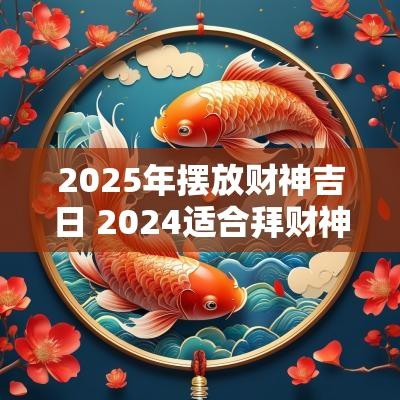 2025年摆放财神吉日 2025适合拜财神的日子