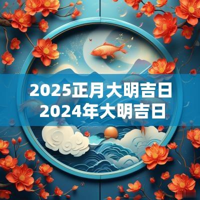 2025正月大明吉日 2025年大明吉日