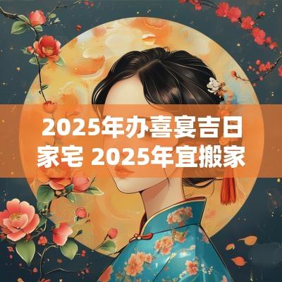 2025年办喜宴吉日家宅 2025年宜搬家的日子