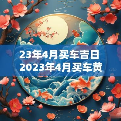 23年4月买车吉日 2025年4月买车黄道吉日