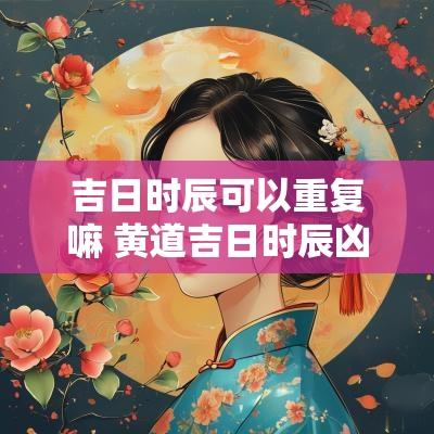 吉日时辰可以重复嘛 黄道吉日时辰凶怎么办