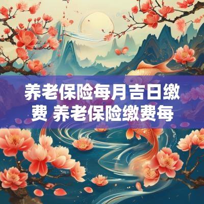 养老保险每月吉日缴费 养老保险缴费每个月自己交多少