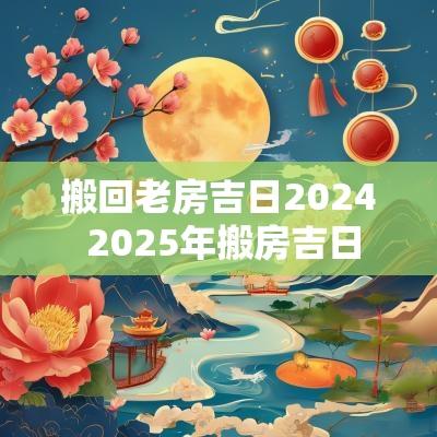 搬回老房吉日2025 2025年搬房吉日