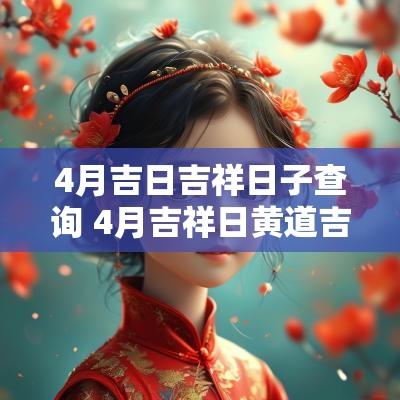4月吉日吉祥日子查询 4月吉祥日黄道吉日2025