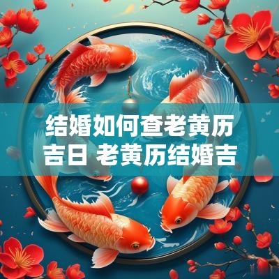 结婚如何查老黄历吉日 老黄历结婚吉日查询2025