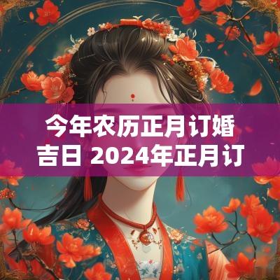 今年农历正月订婚吉日 2025年正月订婚最吉利的日子