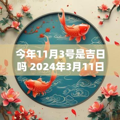 今年11月3号是吉日吗 2025年3月11日是好日子吗