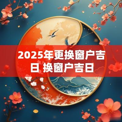 2025年更换窗户吉日 换窗户吉日