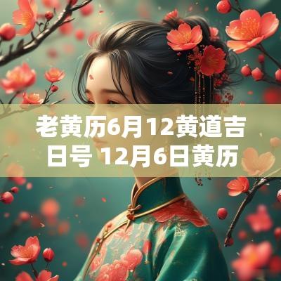 老黄历6月12黄道吉日号 12月6日黄历黄道吉日查询
