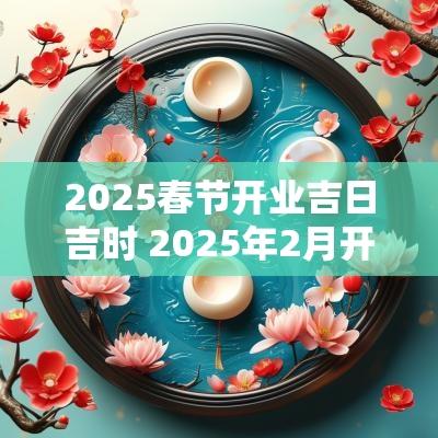 2025春节开业吉日吉时 2025年2月开业黄道吉日