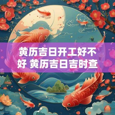 黄历吉日开工好不好 黄历吉日吉时查询