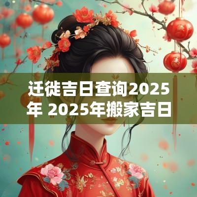 迁徙吉日查询2025年 2025年搬家吉日查询黄道吉日 迁徙吉日查询2025年 2025年搬家吉日查询黄道吉日