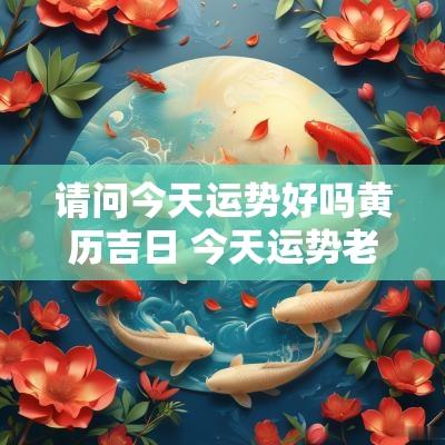 请问今天运势好吗黄历吉日 今天运势老黄历