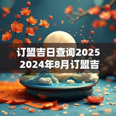 订盟吉日查询2025 2025年8月订盟吉日