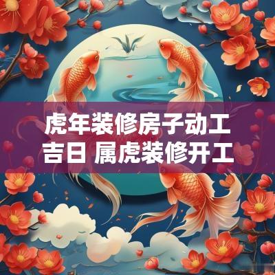 蛇年装修房子动工吉日 属虎装修开工吉日本文将探讨蛇年装修房子的吉日，帮助您选择最合适的动工时间，以期在装修过程中顺利如意。