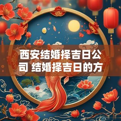西安结婚择吉日公司 结婚择吉日的方法与步骤