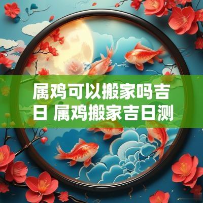 属鸡可以搬家吗吉日 属鸡搬家吉日测算
