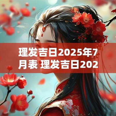 理发吉日2025年7月表 理发吉日2025年8月理发吉日吉时