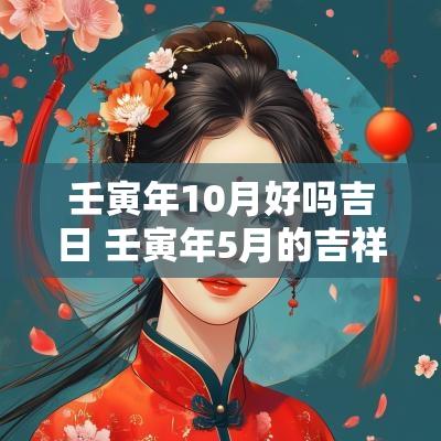壬寅年10月好吗吉日 壬寅年5月的吉祥日子