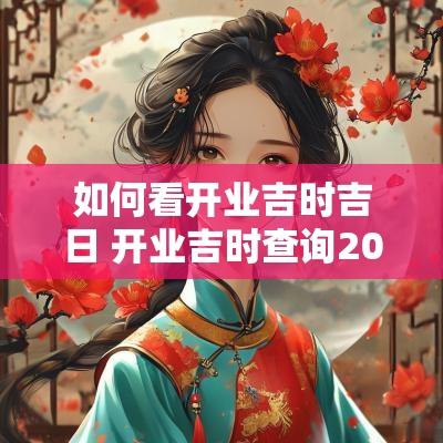如何看开业吉时吉日 开业吉时查询2025