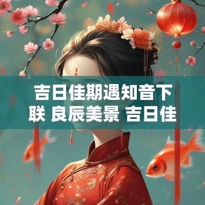 吉日佳期遇知音下联 良辰美景 吉日佳期 上下联