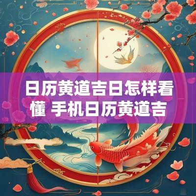 日历黄道吉日怎样看懂 手机日历黄道吉日怎么看