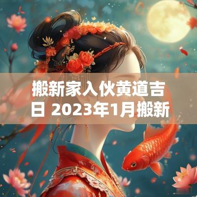 搬新家入伙黄道吉日 2025年1月搬新家入宅黄道吉日查询