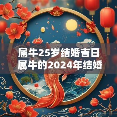 属牛25岁结婚吉日 属牛的2025年结婚吉日有哪些