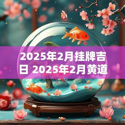 2025年2月挂牌吉日 2025年2月黄道吉日一览表