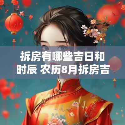 拆房有哪些吉日和时辰 农历8月拆房吉日有哪些