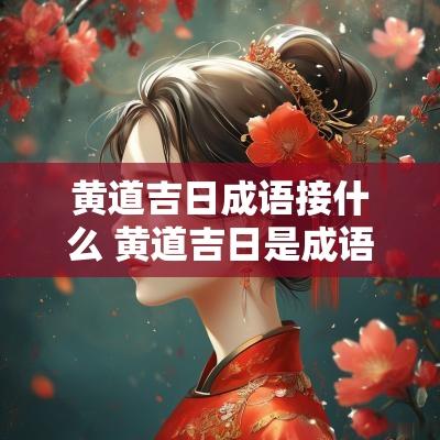 黄道吉日成语接什么 黄道吉日是成语吗还是词语