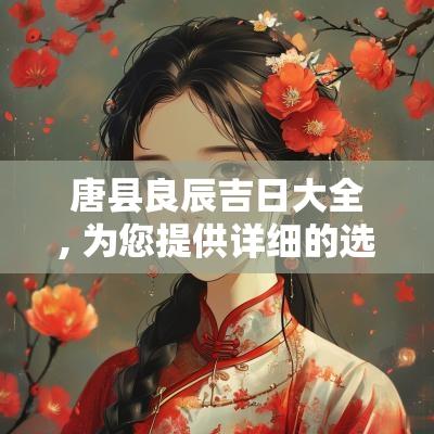 唐县良辰吉日大全, 为您提供详细的选日指南