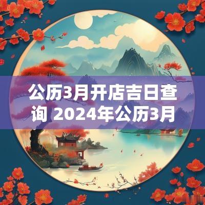公历3月开店吉日查询 2025年公历3月黄道吉日查询